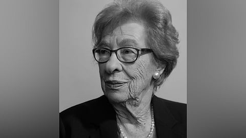 File picture of Eva Schloss, step-sister of Anne Frank.