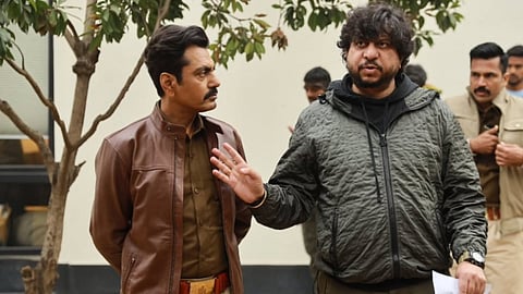 Nawazuddin Siddiqui and Honey Trehan on sets of Raat Akeli Hai: The Bansal Murders