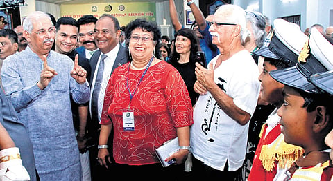 Kerala Governor Rajendra Arlekar interacting with community members after inaugurating the Anglo-Indian Reunion at the Infant Jesus Parish Hall in
Ernakulam