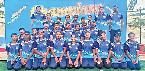 In the October State meet held in Kurnool, athletes won two gold, three silver, and one bronze