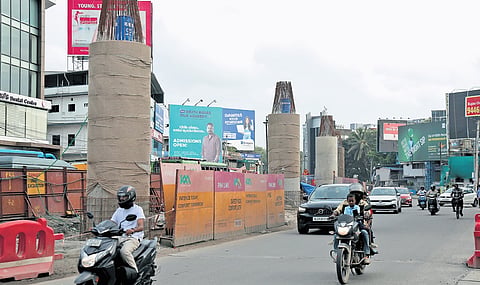 A section of the Pink Line stretch where construction is under way | File pic