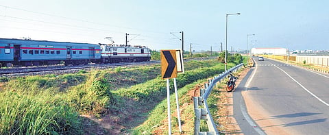 The site for the new railway station proposed to be constructed
near Kochi airport