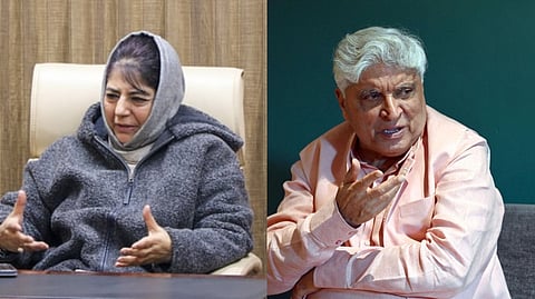 PDP president Mehbooba Mufti , Lyricist and screenwriter Javed Akhtar.