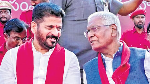 Participating in the CPI centenary celebrations in Khammam, the chief minister recalled that the communists have consistently fought for the cause of farmers, agricultural labourers, Dalits and tribals.