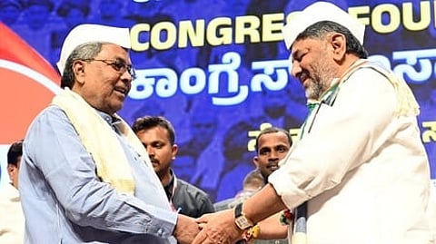 Karnataka Chief Minister Siddaramaiah and Dy CM DK Shivakumar.