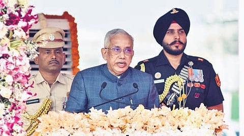Governor Nazeer speaks at Amaravati Republic Day event