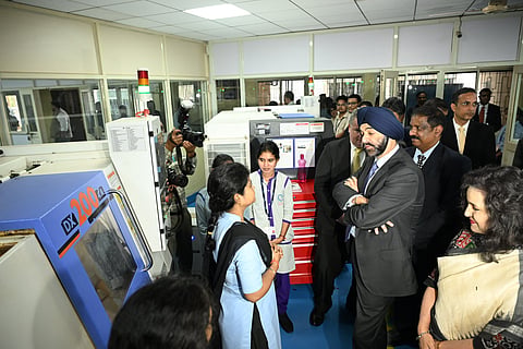 World Bank President Ajay Banga visiting CTTC, Bhubaneswar on Thursday.