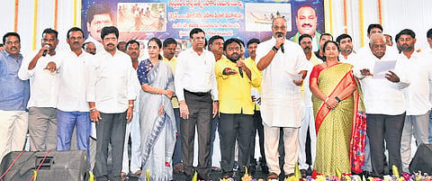 The swearing-in ceremony of the new governing body of AFCOF took place at the Tummalapalli Kala Kshetram in Vijayawada on Thursday