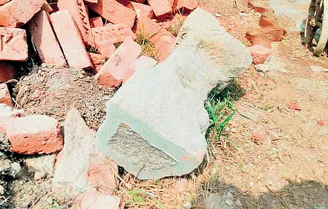 Underground Shiva temple monument was damaged during restoration work