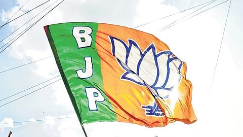 Image of the BJP flag used for representational purposes.