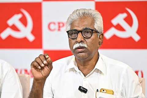 CPM State secretary V Srinivasa Rao.