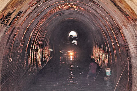Renovation work progressing at Chilakkoor tunnel, part of the Akkulam- Chettuva stretch, which is getting spruced up for inauguration at Varkala