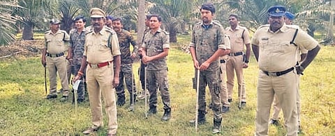 Nearly 100 forest personnel, special wildlife teams, and about 50 police personnel are involved in the operation.