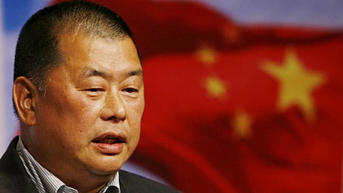 Hong Kong media tycoon Jimmy Lai, then owner of the Hong Kong and Taiwan newspaper Apple Daily, attends the Seminar on Tenth Anniversary of Hong Kong's Handover organized by Democratic Party in Hong Kong, June 9, 2007.
