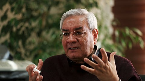 FILE - Ebrahim Asgharzadeh, one of the Iranian student leaders of the 1979 U.S. Embassy takeover, speaks in an interview with The Associated Press in Tehran, Iran, on Oct. 29, 2019