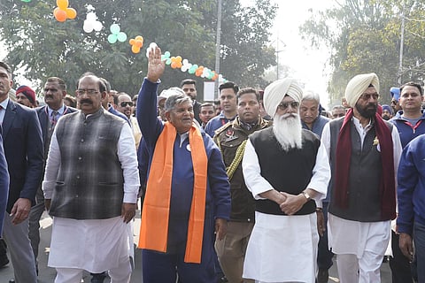 The anti-drug awareness walk led by Punjab Governor Gulab Chand Kataria.