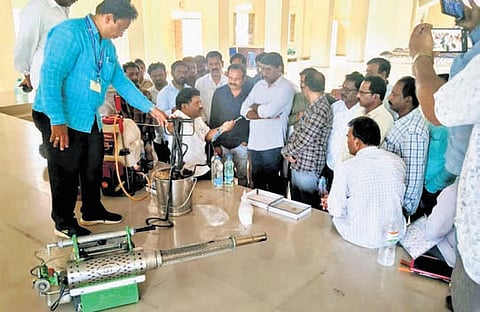 Field exercises were conducted in Jakampudi near Vijayawada, a malaria hotspot, where participants studied mosquito habitats, breeding patterns and movement.