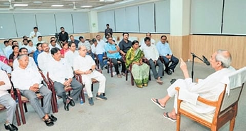 Leader of Opposition Naveen Patnaik presides over BJDLP meeting