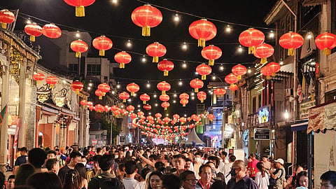 A Chinese New Year celebration in Penang, Malaysia