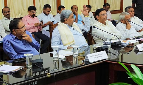 Chief Minister Siddaramaiah held a meeting with the Scheduled Caste MLAs of the ruling party at the Vidhana Soudha Conference Hall to discuss the budget for 2026-27.