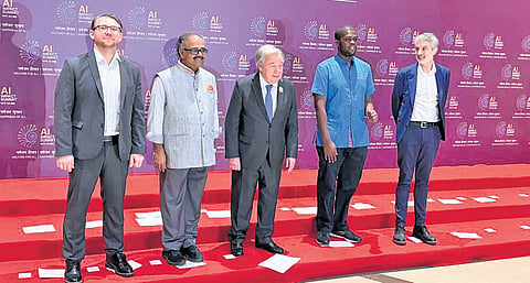 B Ravindran (second from left) along with UN’s panel members.