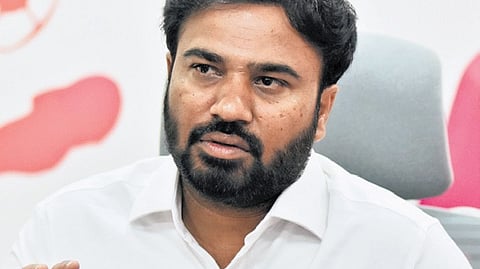 SAAP Chairman A Ravi Naidu addressing the media on Friday