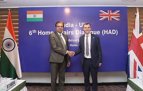 The Indian delegation was led by Secretary (Border Management), Dr Rajendra Kumar and the UK delegation was led by Second Permanent Secretary, Home Office, Simon Ridley.