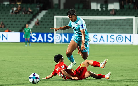 Action from the match on Wednesday