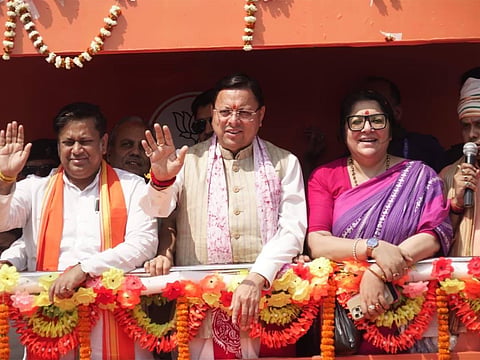Uttarakhand CM Pushkar Singh Dhami launches 'Paribortan Yatra' in Hingalganj, West Bengal
