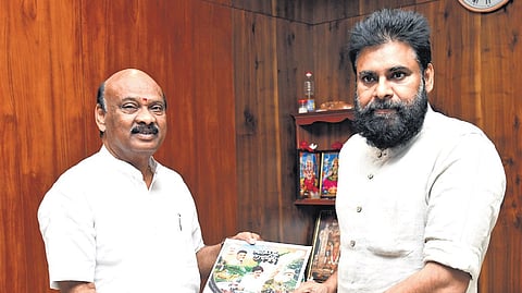The first copy of the booklet was presented to AP Legislative Assembly Speaker Ch Ayyanna Patrudu.