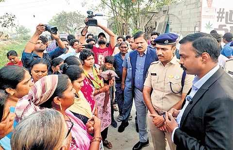 The state police on Saturday launched a large-scale anti-drug initiative titled "Operation Vajraprahar" to make Andhra Pradesh a ganja-free state and strengthen public safety .