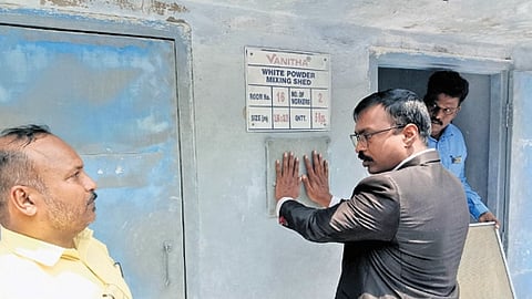 The visit was undertaken as part of the committee constituted by the government to examine the Vetlapalem fire accident and submit a report.