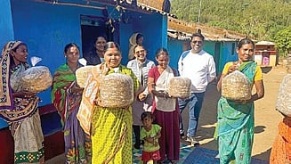 Beneficiaries of the mushroom farming programme.