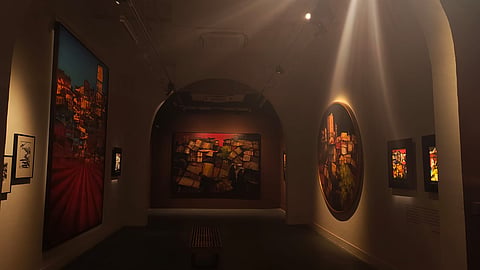 At Paresh Maity’s Delhi exhibition ‘Luminous Terrains’