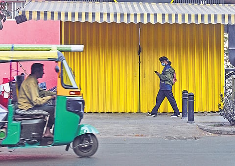 An eatery closed since afternoon due to shortage of LPG in Bengaluru on Tuesday.
