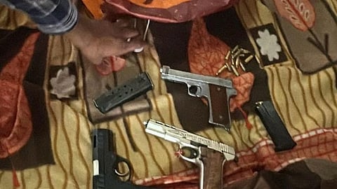 Linked to the notorious Lucky Patial-Bambiha gang, the suspects were caught with three sophisticated weapons, police said.