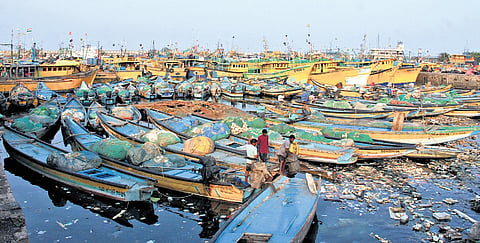 the association president, Vasupalli Janakiram, said fishing activity has been affected for the past 10 days as boats have remained anchored due to lack of diesel.