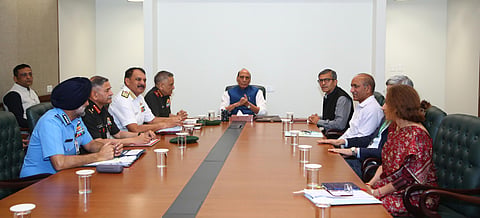 Singh directed officials to continuously study operational and technological lessons emerging from the ongoing conflicts to enhance India’s military preparedness.