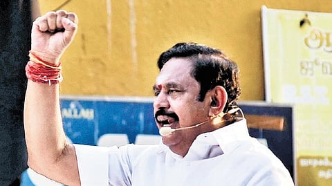 AIADMK general secretary Edappadi K Palaniswami