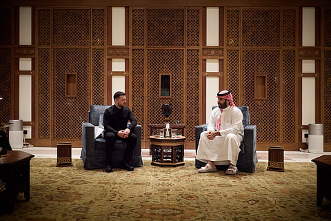 Zelensky had met Saudi Crown Prince Mohammed bin Salman during his visit.
