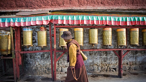 Monk in Tibet