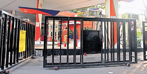 The Bowring LPG service station barricaded due to short supply