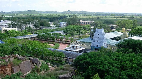 A view of Basara Saraswati Temple, Adilabad.