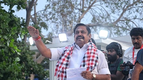 General Secretary of the All India Anna Dravida Munnetra Kazhagam (AIADMK) Edappadi K Palaniswami.