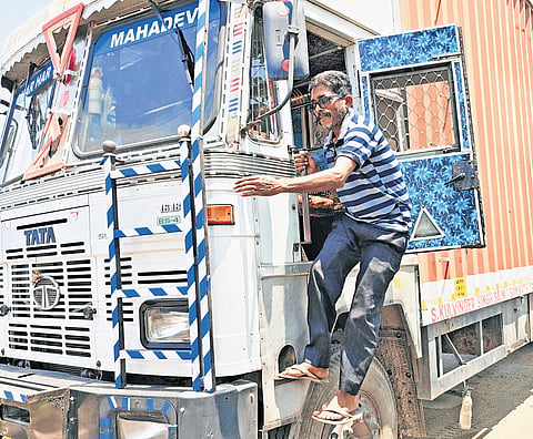 Trucker Inderjeet Singh, who has been making trips between Punjab & Chennai since 1993