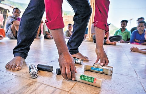 The Chandigarh Police used tear gas and water cannons to disperse the protesters amid heavy security deployment and road barricading.