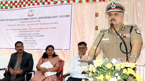 K Shankar, Director General (Prisons and Correctional Services) was the chief guest at the convocation held in APCA Vellore.