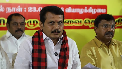 Former Tamil Nadu electricity minister V Senthil Balaji.