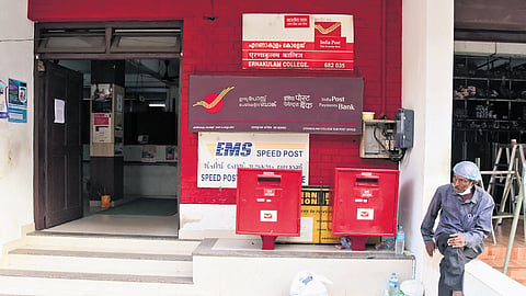 The College Post Office, which operates from the Public Library’s premises.