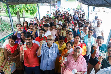 Bengal records a voter turnout of about 92 percent